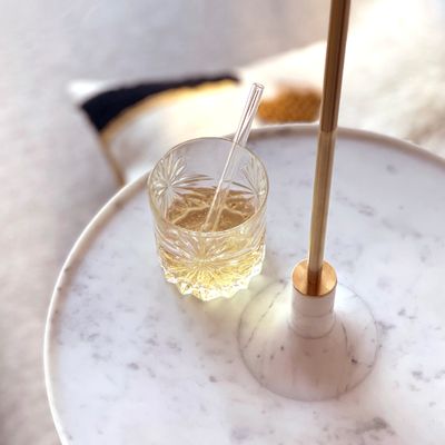 Bathroom equipment - Spinning top shelf TOUPY - Carrara white marble - MADEMOISELLE JO