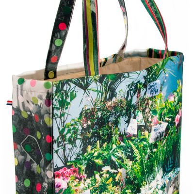 Sacs et cabas - Cabas du marché "Fleurs" - MARON BOUILLIE
