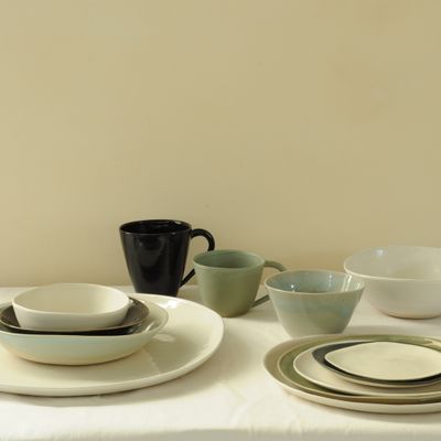 Everyday plates - Dinner set in stoneware and porcelain - CHRISTIANE PERROCHON