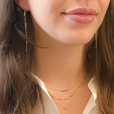 Bijoux - Collier triple ANNA  - LITCHI