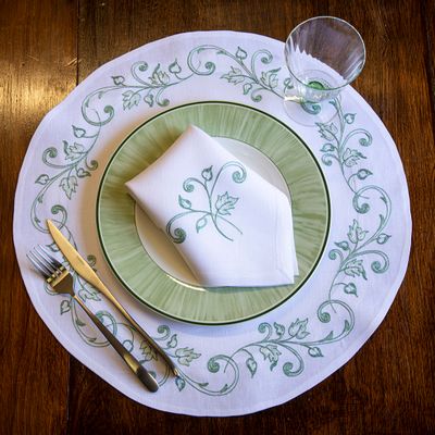Linge de table textile - Set de table Intreccio di Foglie - NIVES BY BALDINI E CECCHI