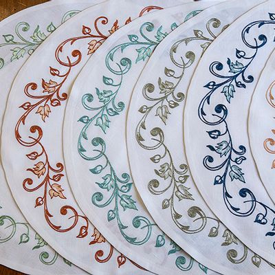 Linge de table textile - Set de table Intreccio di Foglie - NIVES BY BALDINI E CECCHI