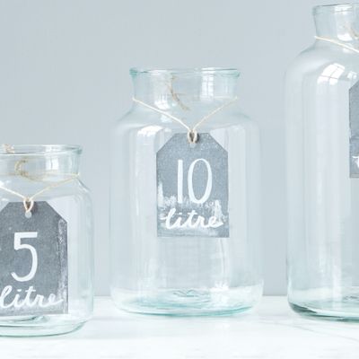 Ustensiles de cuisine - Bocal Mason transparent, 10 L - ETÚHOME