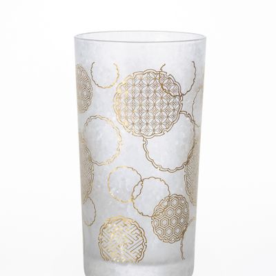 Accessoires thé et café - Gobelet élégant à motif doré créé dans le motif des motifs traditionnels japonais - ISHIZUKA GLASS CO., LTD.