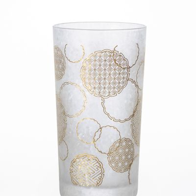 Tea and coffee accessories - Elegant gold pattern tumbler created in the motif of Japanese traditional patterns - ISHIZUKA GLASS CO., LTD.