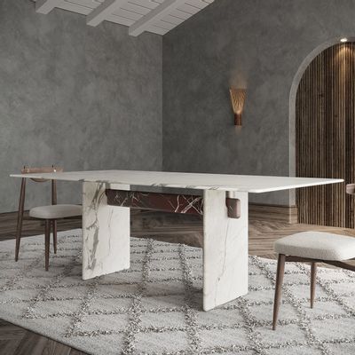 Dining Tables - Torii — marble table inspired by Japanese architecture - LIVINGSTONE