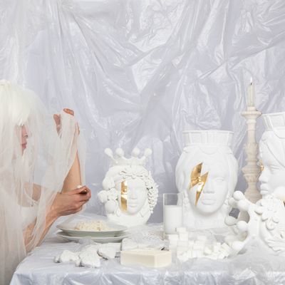 Vases - TÊTE MAURESQUE DESIGN UNIQUE - MOSCHE BIANCHE