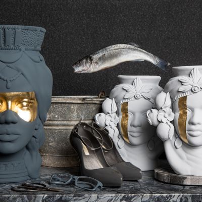 Vases - MOORISH HEADS - MOSCHE BIANCHE