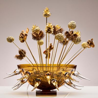 Objets design - ERINACEUS bol ambré - MARIO CIONI & C