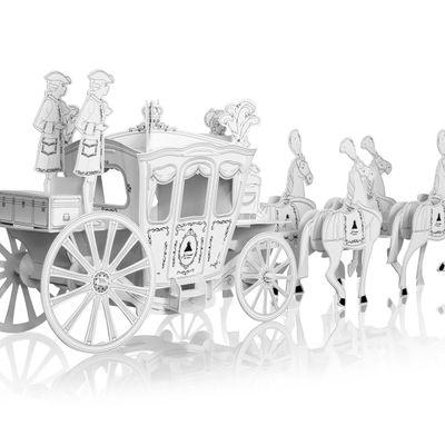 Decorative objects - Royal coach - kit to assemble - FRANCESCO BRANDI