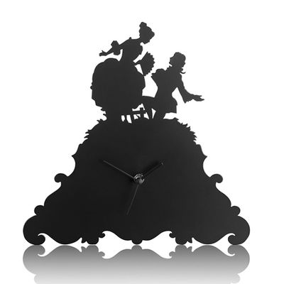 Decorative objects - Je t'aime (pour toujours) - Metal clock - FRANCESCO BRANDI