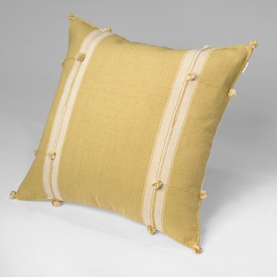 Fabric cushions - LAWAYAM Backstrap Loom Hand Woven Natural Color Dyed Hand Stitched Cushion Cover - HER WORKS