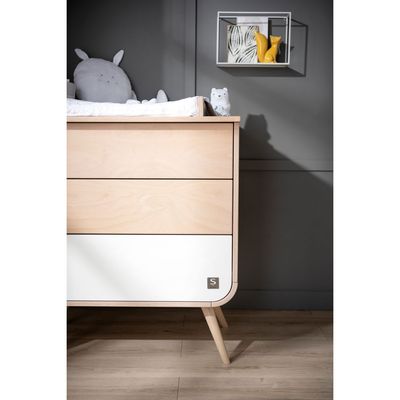 Chests of drawers - Galopin white 3-drawer dresser - SAUTHON
