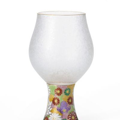 Wine accessories - Sake glass Fusion of glassware and KUTANI YAKI - ISHIZUKA GLASS CO., LTD.