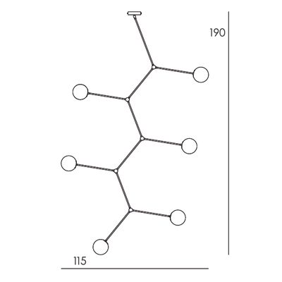Hanging lights - MERCURE III suspension - GOBOLIGHTS
