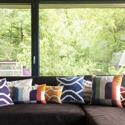 Fabric cushions - ZEFF JOHAN Cushions and Quilts - MAISON VIVARAISE - SDE VIVARAISE WINKLER