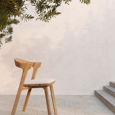 Chaises de jardin - Chaise de repas extérieure en teck Bok - ETHNICRAFT
