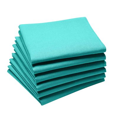 Tea towel - Cambrai Turquoise/Tablecloth and Napkin - COUCKE