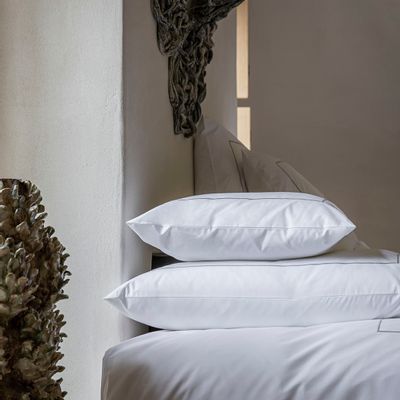 Bed linens - Sokotra pillow case. - AIGREDOUX