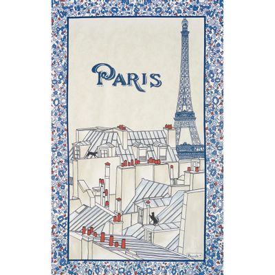 Tea towel - Les Toits de Paris tea towel - BEAUVILLÉ