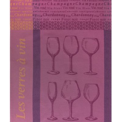 Tea towel - Verres à Vin / Tea towel - COUCKE