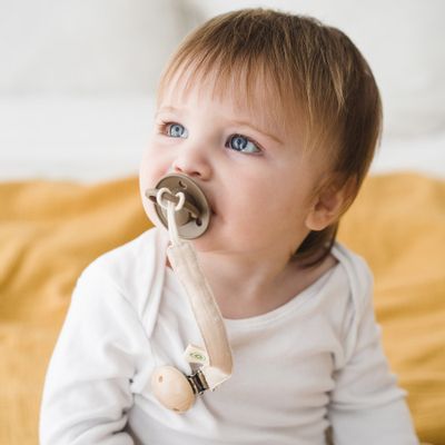 Accessoires enfants - Attache-sucette coton bio Gots  - APUNT BARCELONA