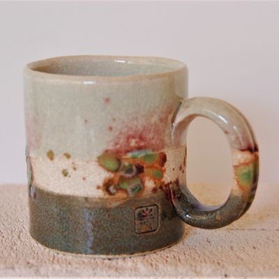 Tasses et mugs - Mug en porcelaine chamotté - BLEU TERRE
