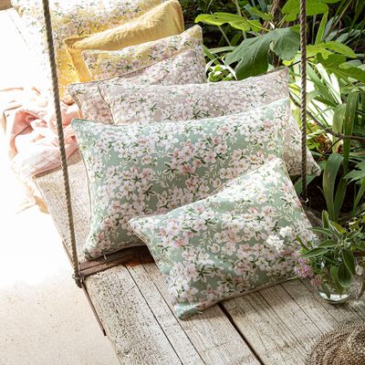 Throw blankets - Bloom Or - Quilt and cushion case - ALEXANDRE TURPAULT