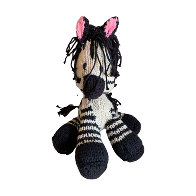 Soft toy - Zebra, Bush Baby, Cotton - KENANA KNITTERS LTD.