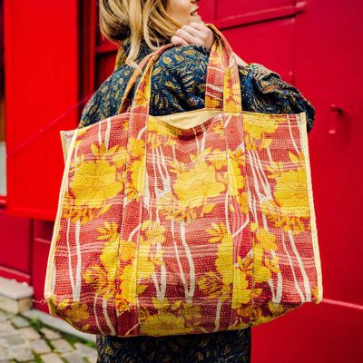Bags and totes - KANTHA BENGALE BAG - CURIOSITY LAB