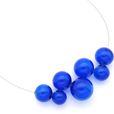 Jewelry - Blue Bubbles Necklace - LASFARGUES-CREATIONS