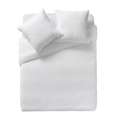 Bed linens - White Tendresse Cotton Double Gauze - Bed Set - ESSIX