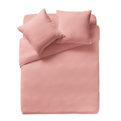 Linge de lit - Double gaze de coton Tendresse Fard - Parure de lit - ESSIX