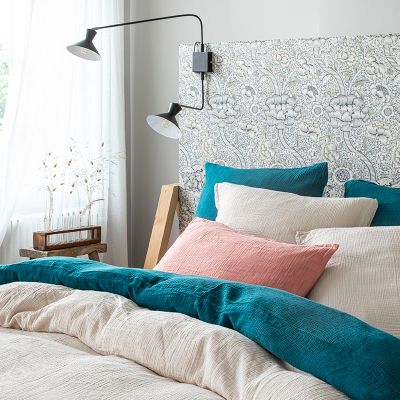 Bed linens - Tendresse Greige Cotton Double Gauze - Duvet Set - ESSIX