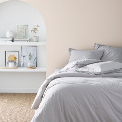 Bed linens - Coton Lavé Soft line Mastic - Duvet set - ESSIX
