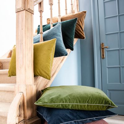 Linge de lit - Gatsby Vert Forêt - Housse de coussin - ESSIX