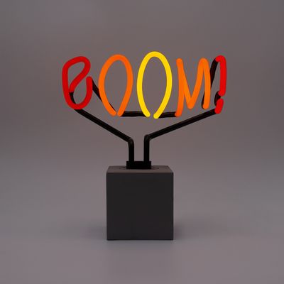 Lampes de bureau  - NÉON SUR SOCLE « BOOM » - LOCOMOCEAN