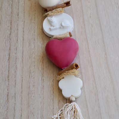 Cadeaux - Savon décoratif et parfumé KITTY et tresse en plâtre - NATURE A SUIVRE