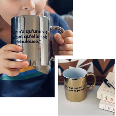 Objets de décoration - Or et Argent en Série Limitée "Mugs Loïc Prigent" - IMAGE REPUBLIC