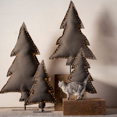 Éclairage nomade - Sapins Lumineux  - ROSE VELOURS