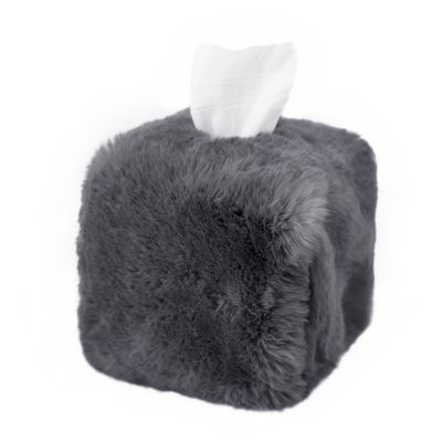 Homewear - Faux Fur Tissue Box Cover - MAISON EVELYNE PRÉLONGE FRANCE