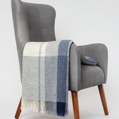 Foulards et écharpes - Couverture écologique en alpaga et laine. Fibres naturelles - PUEBLO