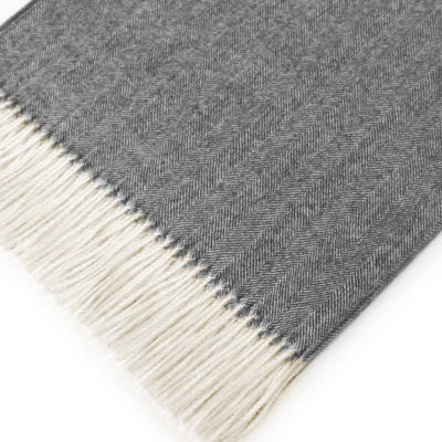 Scarves - 100% baby alpaca Throw/ Blanket . Small herringbone design. Natural  Fibers. Luxury and sustainable - PUEBLO