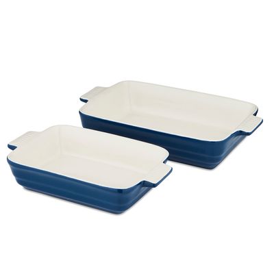 Platter and bowls - Barbary & Oak Foundry Set of 2 Rectangular Roasters - RKW LTD - BARBARY & OAK