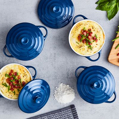 Platter and bowls - Barbary & Oak Foundry Set of 4 10cm Mini Casseroles - RKW LTD - BARBARY & OAK
