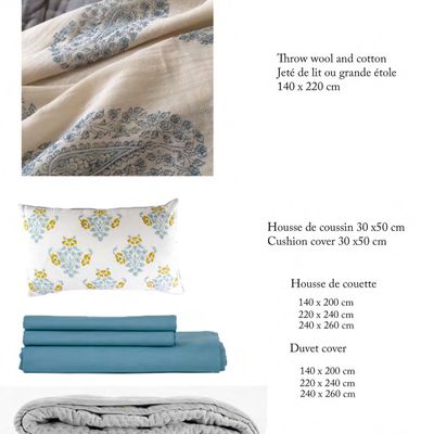 Bed linens - Blue Moon Bed Linen - INKA FRANCE