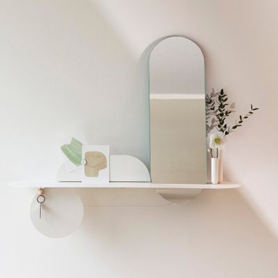 Shelves - SIMPLY shelf - White with mirror - MADEMOISELLE JO