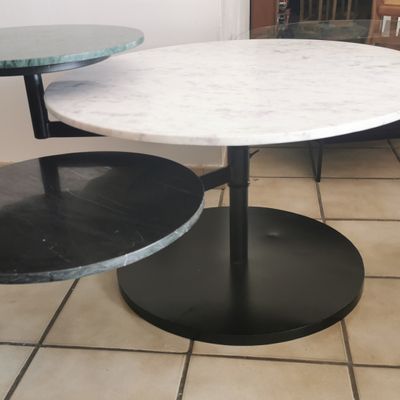 Coffee tables - tables de salon en marbre  - LA SEVE DES BOIS
