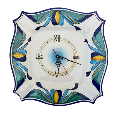 Horloges - Horloge en céramique peinte à la main - CERASELLA ITALIA