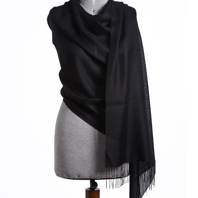 Throw blankets - Exclusive Shawl: Silk &  Baby Alpaca. Luxury and Sustainable. Natural  fibers - PUEBLO